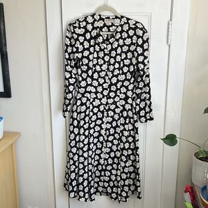 VTG Liz Claiborne Floral Button Front Dress